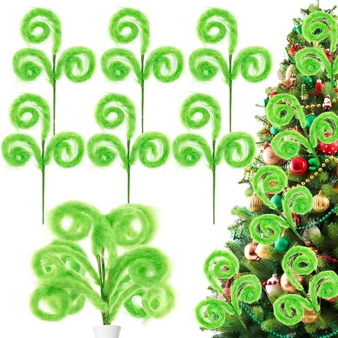 Rismise شجرة عيد الميلاد فروي يختار 6 قطع ليمون أخضر فروي عيد الميلاد يختار قزم الحلي ينبع فروي فروي عيد الميلاد مجعد ينبع دوامة مجعد بخاخات لعيد الميلاد اكليلا من الزهور الحرف زهرية حشو فروع عطلة الطرف in Kuwait