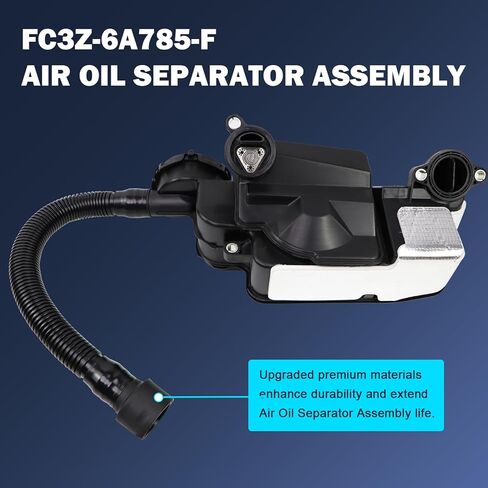 FC3Z-6A785-F Air Oil Separator Assembly Compatible with Ford F250 F350 F450 F550 Super Duty F650 F750 2017-2019 6.7L Powerstroke Diesel PCV CCV Vent Valve Engine Crankcase in Saudi Arabia