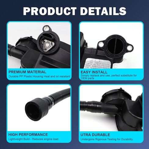 FC3Z-6A785-F Air Oil Separator Assembly Compatible with Ford F250 F350 F450 F550 Super Duty F650 F750 2017-2019 6.7L Powerstroke Diesel PCV CCV Vent Valve Engine Crankcase in Saudi Arabia