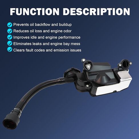 FC3Z-6A785-F Air Oil Separator Assembly Compatible with Ford F250 F350 F450 F550 Super Duty F650 F750 2017-2019 6.7L Powerstroke Diesel PCV CCV Vent Valve Engine Crankcase in Saudi Arabia