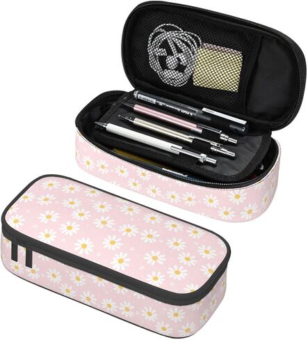 VOL&BASS Green Camo Large Pencil Case For Girls Boys,Big Capacity Pencil Pouch Pen Bag With Flip Top Zipper,Back To School Supplies Pen Holder Box Organizer Office Student in Saudi Arabia