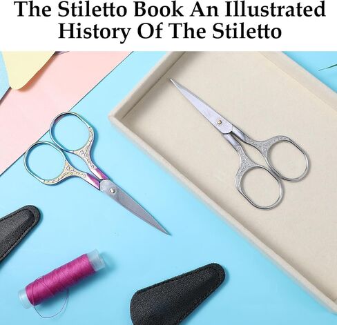 2 Pack Embroidery Scissors, Small Sharp Scissors with Cover Stainless Craft Mini Scissorses Retro Home Sewing Scissorses Metal Handle for Sewing Embroidery in Saudi Arabia