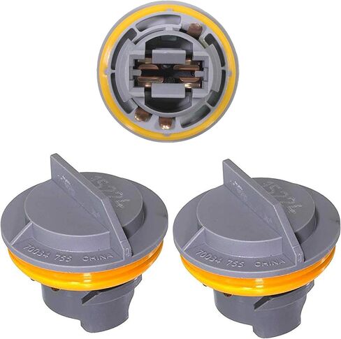 APDTY 034145x3 Tail Lamp Light Bulb Plastic Socket Holder Set; Rear Left or Right Turn Signal Brake or Reverse Light; Compatible With Select Chrysler Plymouth Dodge Jeep (Replaces 4676589) in Saudi Arabia