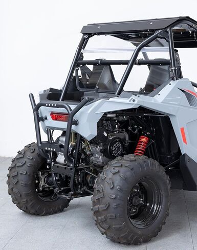KEMIMOTO UTV Rear Bumper Compatible with 2022-2026 Polaris RZR 200, Heavy-duty Steel Back Bumper, Step-Up Design, Durable and Rustproof Electrophoretic Finish, Full Rear Protection in Saudi Arabia