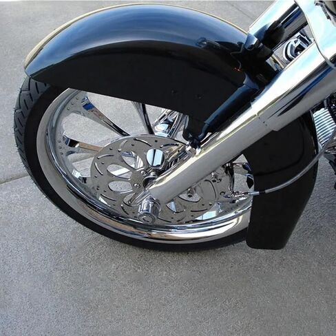 حاجز أمامي أسود زاهٍ مناسب لسيارة Harley Touring Road King Street Glide 1989-2013 in Kuwait