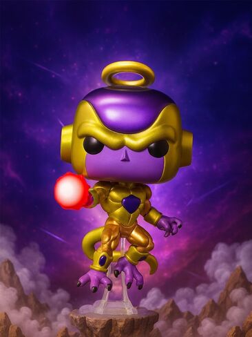 Funko Pop! Anime: Dragon Ball Super - Golden Frieza (Metallic) Exclusive Vinyl Figure Bundled with Box Protector in Saudi Arabia