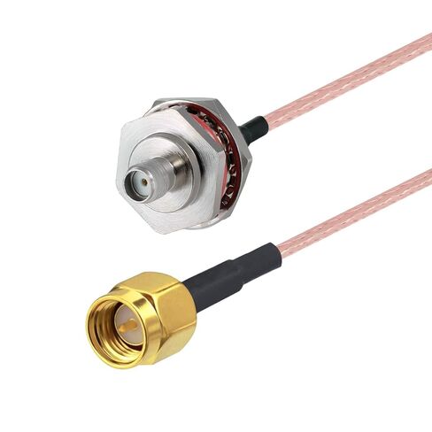 2 قطعة SMA كابل SMA ذكر إلى SMA أنثى صندوق مقاوم للماء M16 6 "/15 سنتيمتر RG316 RF كابل محوري منخفض الخسارة لجهاز التوجيه هوائي إشارة محسن محول لاسلكي in Saudi Arabia