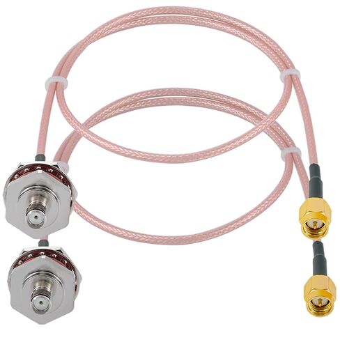 2 قطعة SMA كابل SMA ذكر إلى SMA أنثى صندوق مقاوم للماء M16 6 "/15 سنتيمتر RG316 RF كابل محوري منخفض الخسارة لجهاز التوجيه هوائي إشارة محسن محول لاسلكي in Saudi Arabia