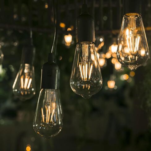 مقبس إضاءة معلق مع سلك - كابل سلك فانوس معلق تمديد - سلك مصباح مع مقبس إضاءة معلق بمفتاح E26/E27، كابل لمبة إضاءة 8.2 قدم، أبيض، 4 عبوات in Kuwait