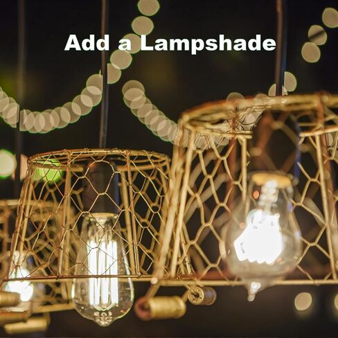 مقبس إضاءة معلق مع سلك - كابل سلك فانوس معلق تمديد - سلك مصباح مع مقبس إضاءة معلق بمفتاح E26/E27، كابل لمبة إضاءة 8.2 قدم، أبيض، 4 عبوات in Kuwait