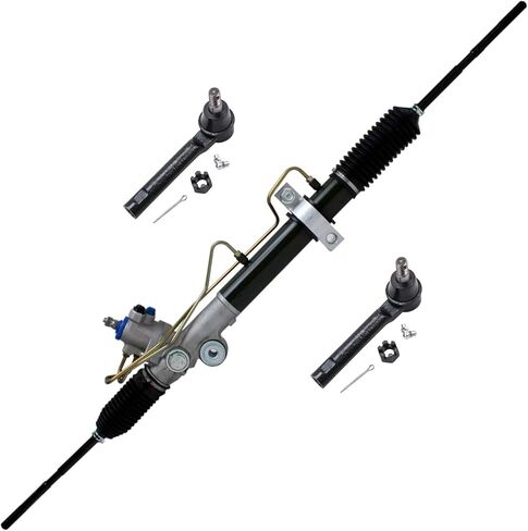 Detroit Axle - Steering Rack and Pinion Kit for 2004-2009 Nissan Quest Complete Power Steering Rack and Pinion Assembly 2 Outer Tie Rod End Links 2005 2006 2007 2008 Replacement in Saudi Arabia