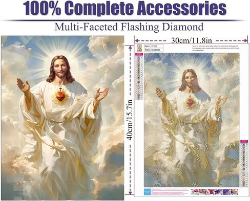 YFYDAFX 5D Snow Scene Diamond Painting Kits for Adults, Winter Castle Diamond Art Kits, Round Full Drill Dots Gem Art Crafts for Home Decor 12x16 Inch in Saudi Arabia