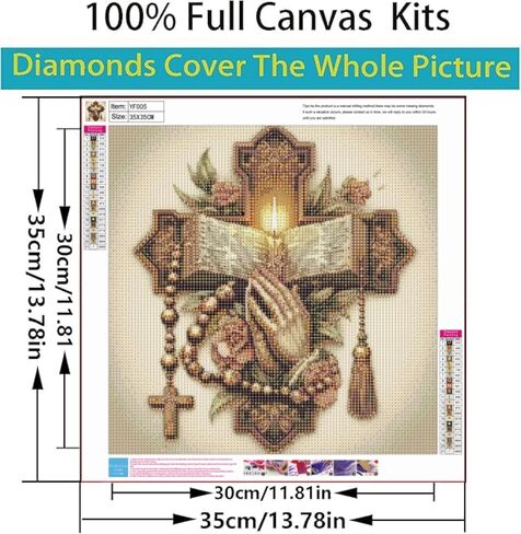 YFYDAFX 5D Snow Scene Diamond Painting Kits for Adults, Winter Castle Diamond Art Kits, Round Full Drill Dots Gem Art Crafts for Home Decor 12x16 Inch in Saudi Arabia