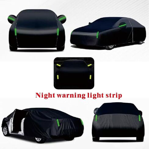 6 Layers Car Cover Waterproof All Weather, Heavy Duty Outdoor Car Cover Universal Fit Sedan Honda Civic,Ford Mustang,Chevrolet Camaro,Toyota Corolla etc.(Sliver, 3L+ Sedan Length (180" to 194")) in Saudi Arabia