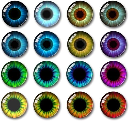 20 Pcs/10pairs 12mm Plastic Crystal Doll Making Eyes 6mm-20mm Eyes Crafts Accessories for DIY Sewing in Saudi Arabia