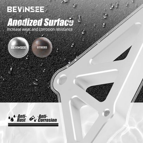 Bevinsee Brake Master Cylinder Brace Compatible with Tesla Model 3 LHD RWD AWD 2017-2023 Silver in Kuwait