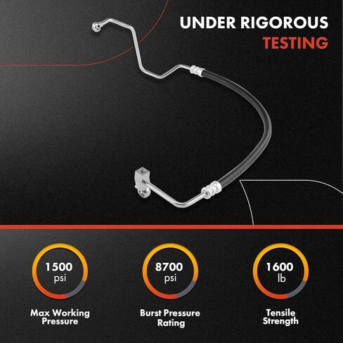 A-Premium Power Steering Pressure Hose Line Assembly Compatible with Nissan NV2500 NV3500, 2012 2013 2014 2015 2016 2017 2018, V8 5.6L, Naturally Aspirated Only, Pump To Gear/Rack Pinion in Saudi Arabia