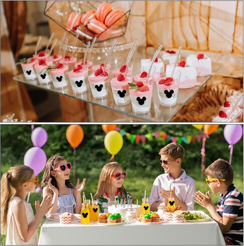 120pcs Cartoon Mouse Head Stickers 2.5 x 2.05Inch Vinyl Chalkboard Sticker,PVC Blackboard Wall Decals for Decorations Gift,Cup Tags,Party,Cute Animal Wall Art Easy Removable in Kuwait