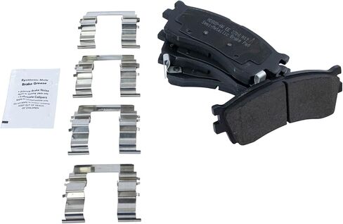 Front and Rear Brake Pad Set Semi Metallic Compatible with 2004-2005 Kia Rio in Saudi Arabia
