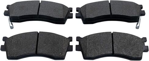 Front and Rear Brake Pad Set Semi Metallic Compatible with 2004-2005 Kia Rio in Saudi Arabia
