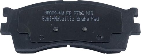 Front and Rear Brake Pad Set Semi Metallic Compatible with 2004-2005 Kia Rio in Saudi Arabia