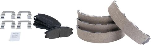 Front and Rear Brake Pads Semi Metallic Compatible with 2004-2005 Kia Sedona in Saudi Arabia