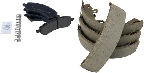 Front and Rear Brake Pads Semi Metallic Compatible with 2006-2010 Dodge Dakota 2006-2009 Mitsubishi Raider 2011 Ram Dakota in Saudi Arabia