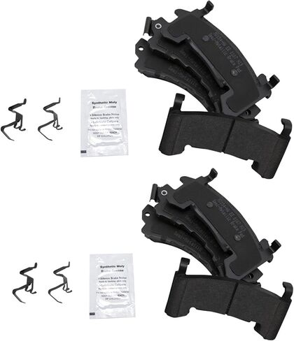 Brake Pads Semi-Metallic Compatible with 1979-1985 Buick Riviera Cadillac Eldorado 1980-1985 Seville 1982-1988 Chevrolet Camaro 1982-1985 Oldsmobile Toronado Pontiac Firebird in Saudi Arabia