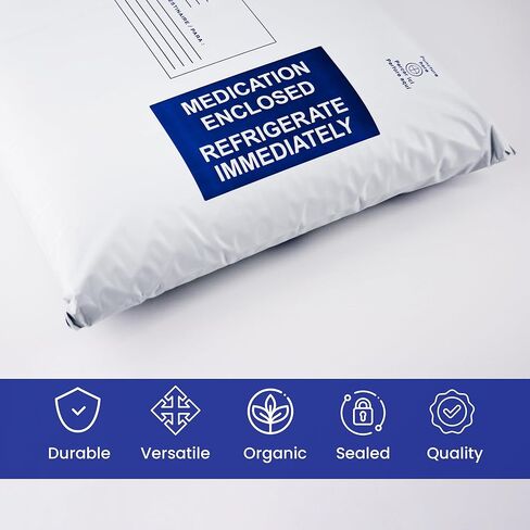 Insulated Mailers for Cold Shipping - Kangaroo Expanding Mailer - 14" x 18" x 1 3/8" - Bulk 24 Count - Insulated Sealed Clasp Envelopes for Medicine, Food, Perishables in Saudi Arabia