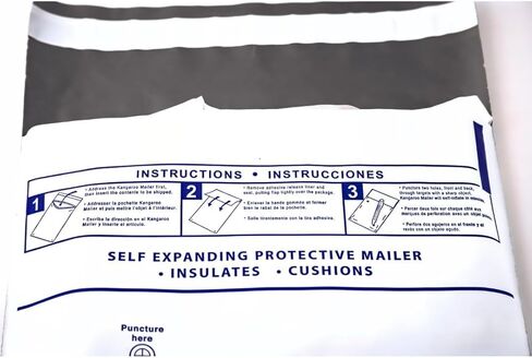 Insulated Mailers for Cold Shipping - Kangaroo Expanding Mailer - 14" x 18" x 1 3/8" - Bulk 24 Count - Insulated Sealed Clasp Envelopes for Medicine, Food, Perishables in Saudi Arabia