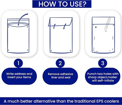 Insulated Mailers for Cold Shipping - Kangaroo Expanding Mailer - 14" x 18" x 1 3/8" - Bulk 24 Count - Insulated Sealed Clasp Envelopes for Medicine, Food, Perishables in Saudi Arabia