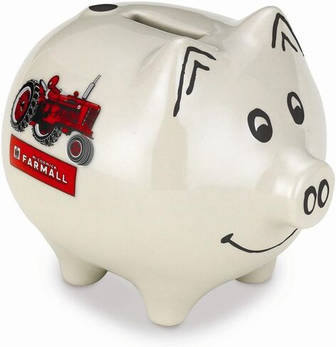 Farmall Saving Piggy Bank White with Tractor in Saudi Arabia