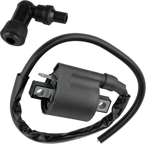 Caltric Ignition Coil with Spark Plug Cap Compatible with Yamaha TT-R90 TTR90 TTR90E 2000 2001 2002 2003-2007 in Saudi Arabia