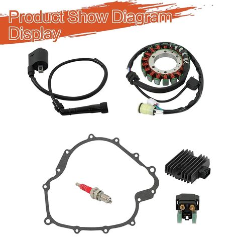 Labwork ملف الإشعال الجزء الثابت منظم مجموعة التتابع لاستبدال Yamaha Rhino 660 2004-2007 Grizzly 660 2002-2008 لاستبدال 5KM-81410-01-00 5BN-81960-00-00 3YF-82370-00-00 4SV-81940-12-00 in Saudi Arabia