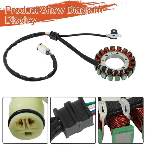 Labwork ملف الإشعال الجزء الثابت منظم مجموعة التتابع لاستبدال Yamaha Rhino 660 2004-2007 Grizzly 660 2002-2008 لاستبدال 5KM-81410-01-00 5BN-81960-00-00 3YF-82370-00-00 4SV-81940-12-00 in Saudi Arabia