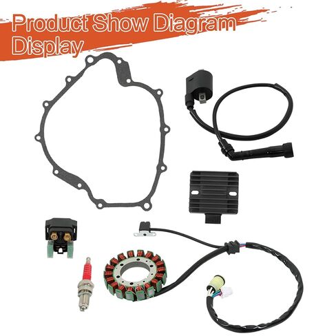 Labwork ملف الإشعال الجزء الثابت منظم مجموعة التتابع لاستبدال Yamaha Rhino 660 2004-2007 Grizzly 660 2002-2008 لاستبدال 5KM-81410-01-00 5BN-81960-00-00 3YF-82370-00-00 4SV-81940-12-00 in Saudi Arabia