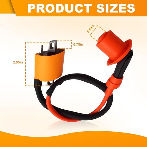 Triumilynn Ignition Coil Compatible with Honda ATC 110, 185, 200, 1980-1983 / Big Red 1982-1984 / Odyssey 1981-1984 Repl. #30500-VM3-405 in Saudi Arabia