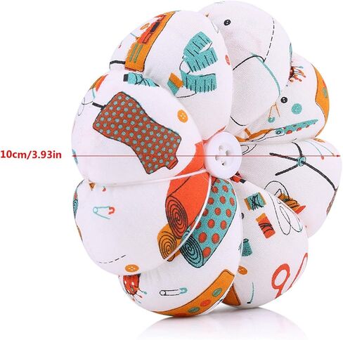 Pumpkin Fabric Sewing Needles Pin Cushion with Elastic Wrist Belt for DIY Craft Work (Number 2) in Saudi Arabia