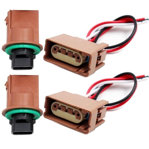 2PCS Turn Signal Socket Connector Kit Compatible with Jeep Grand Cherokee 2011-2021 68236108AE (Headlights. Front) in Saudi Arabia