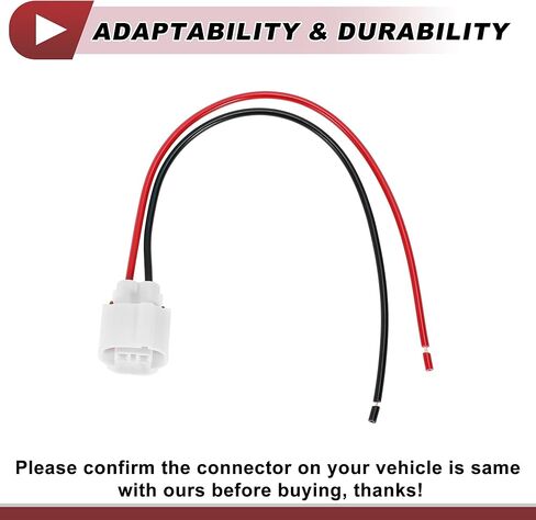 2 Set Side Marker Light Socket Wiring for Toyota Camry 2006-2011 No.90980-11156 Lamp Bulb Pigtail Connector Harness 4 Pcs Heat Shrink Terminal in Saudi Arabia