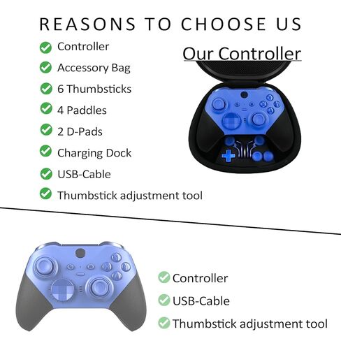 وحدة تحكم Elite Series 2 متوافقة مع وحدة تحكم Microsoft Elite Series 2 المتوافقة مع Xbox One وXbox Series S وXbox Series X in Kuwait