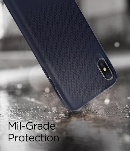 Spigen for iPhone 17 Case, Liquid Air [TPU Covered Camera Control] [No Magnet Ring] [Military-Grade Protection] - Navy Blue in Saudi Arabia