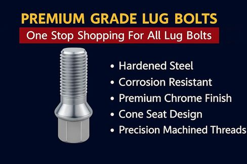 20 Pcs Lug Bolts Conical Bolt 14x1.25 Thread 43mm Shank Black in Saudi Arabia