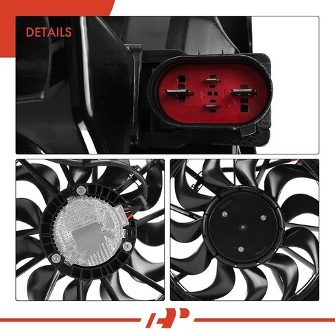 A-Premium Engine Radiator Cooling Fan Assembly with Brushless Motor Compatible with Select Kia Models - Sportage 2017-2022 2.0L, AWD - Replace# 25380D9800 in Saudi Arabia