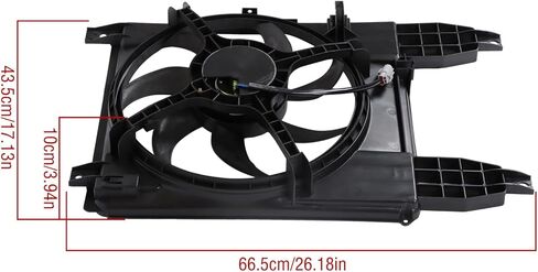 labwork Radiator Cooling Fan Replacement for Chevy Aveo Aveo5 2009-2011 Replacement for Pontiac 2009 621420 95950465 in Saudi Arabia