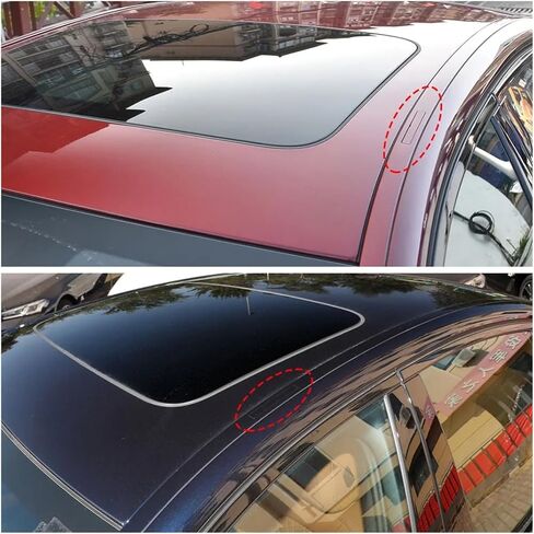 Car Left Side Roof Rail Molding Trim Roof Luggage Rack Cover Plate ，Compatible for BMW G30 F90 5 Series 520 528 530 535i M5 2017-2023(Black) in Kuwait