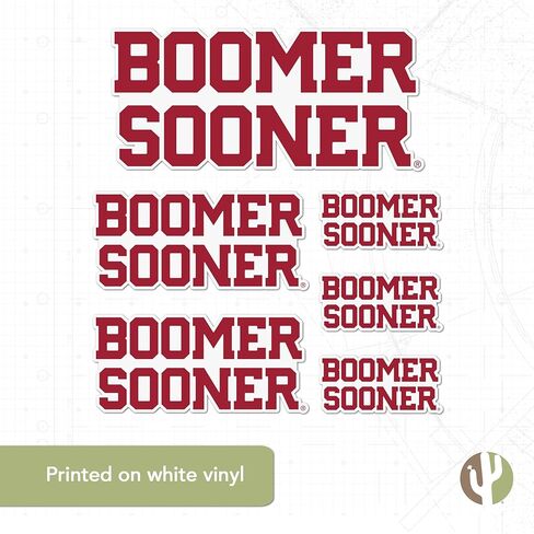 Desert Cactus University of Oklahoma Sticker Sooners Stickers Vinyl Decals Laptop Water Bottle Car Scrapbook T3 (Type 3-1) in Kuwait