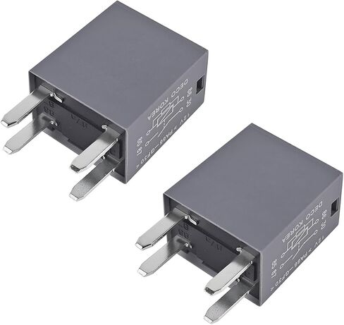 4 قطع مرحل تكييف هواء السيارة، OEM #13500114 12VDC 20A مرحلات بدء تشغيل التيار المتردد للمركبة، 4 دبابيس توصيل سريع لتكييف هواء السيارات صندوق صمامات مرحلات المروحة، ملاءمة عالمية in Kuwait