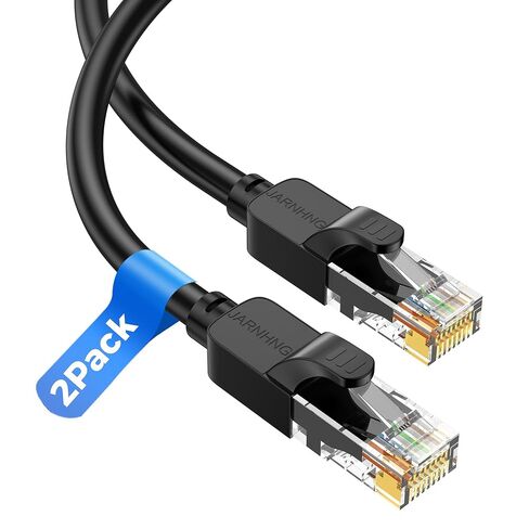Cat 6 Ethernet Cable 100 ft, Indoor/Outdoor High Speed 10Gbps Internet Cable, 26awg UTP Black RJ45 LAN Patch Cables, Ethernet Cord Suitable for Games, Computers, Televisions, Routers, Printers in Saudi Arabia
