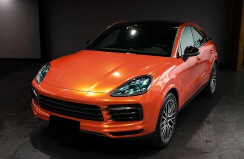 PET Super Gloss Metallic Molten Orange High Glossy Vinyl Wrap Auto Car Sticker Decal Film Sheet Bubble Free Air Release Technology with Tool Set 1FTx5FT in Saudi Arabia